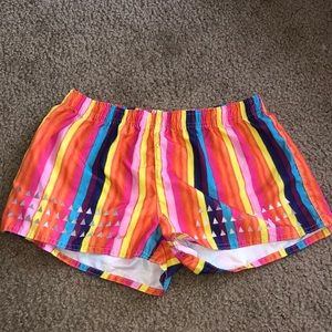 rainbow swimming trunks